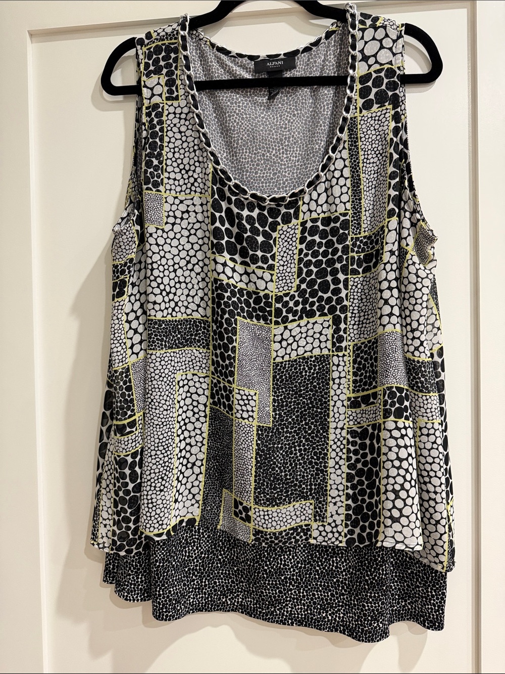 Alfani Women's Sleeveless Patchwork Tank Top - Picture 3 of 7